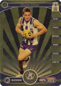 2014 Team Zone AFL Team - Gold #37 Shaun Atley Front